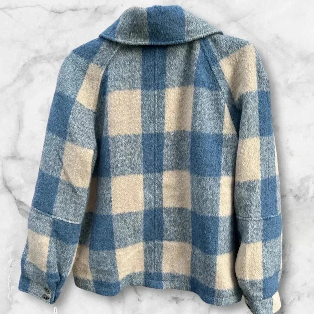Avec Les Filles women’s fuzzy zip up jacket sz M nwt #005 - Picture 2 of 5